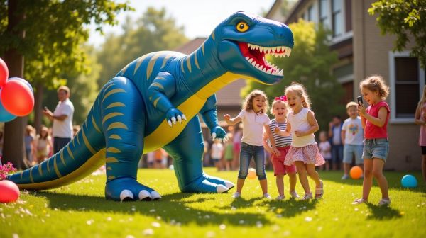 Bringen Sie jede Party zum Lachen mit dem aufblasbaren T-Rex-Kostüm